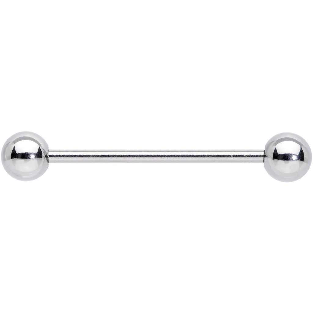 14G STEEL BARBELL Ring 1 inch 6mm