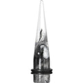 7/16 Black and White Art Swirls Clear Acrylic Taper Ear Plug