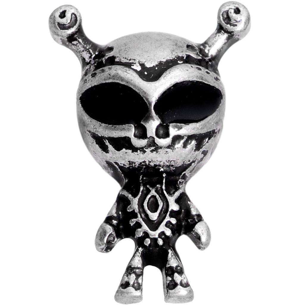 16G 1/4 Sweet Black Eyed Alien Tragus Cartilage Earring