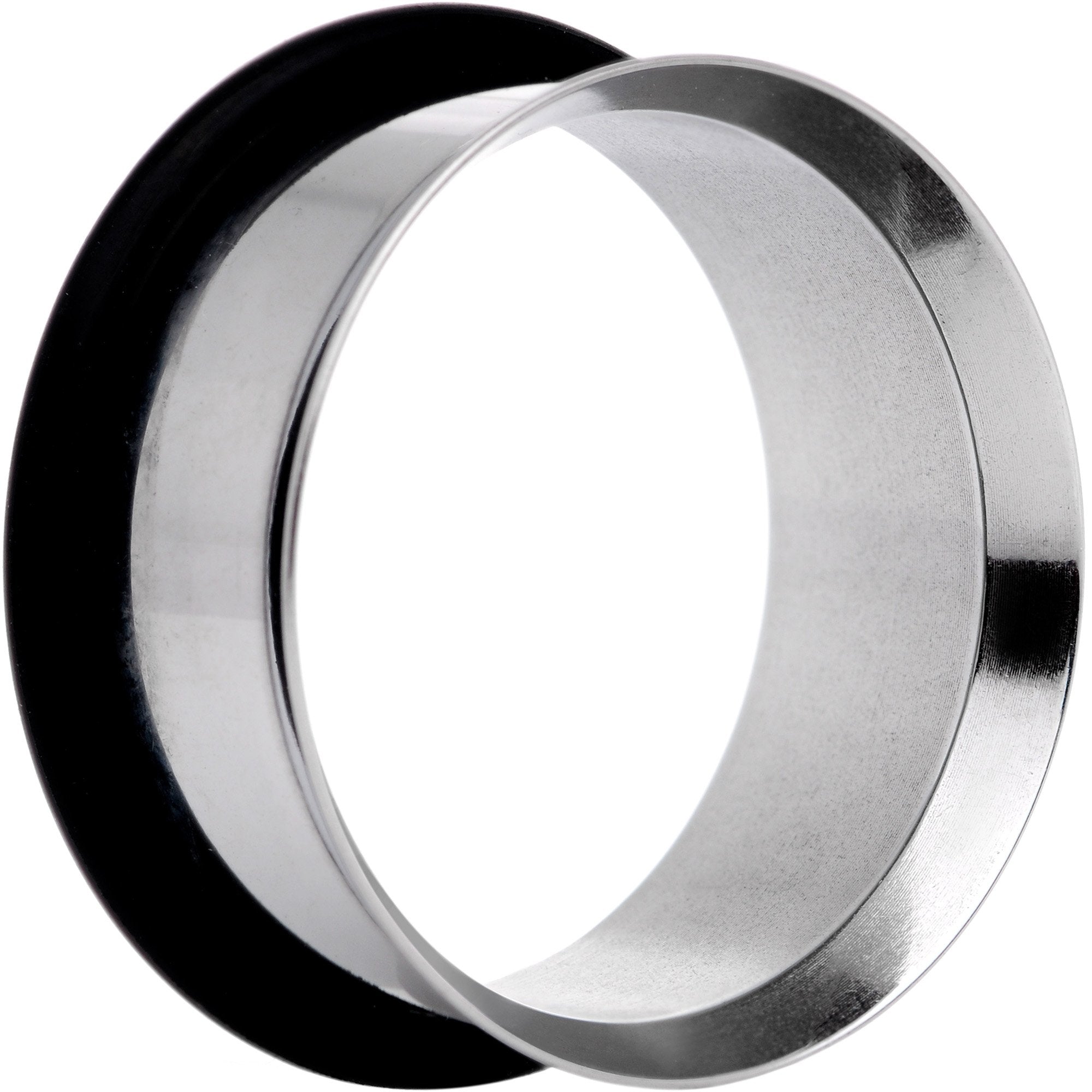 Stainless Steel Single Flare Tunnel Plug Set Available in Sizes  8G to 1