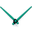 Green Matte Acrylic Straight Taper Set 2G to 00G