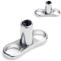14G 3mm Rise Center Post Implant Grade Titanium Dermal Anchor Base
