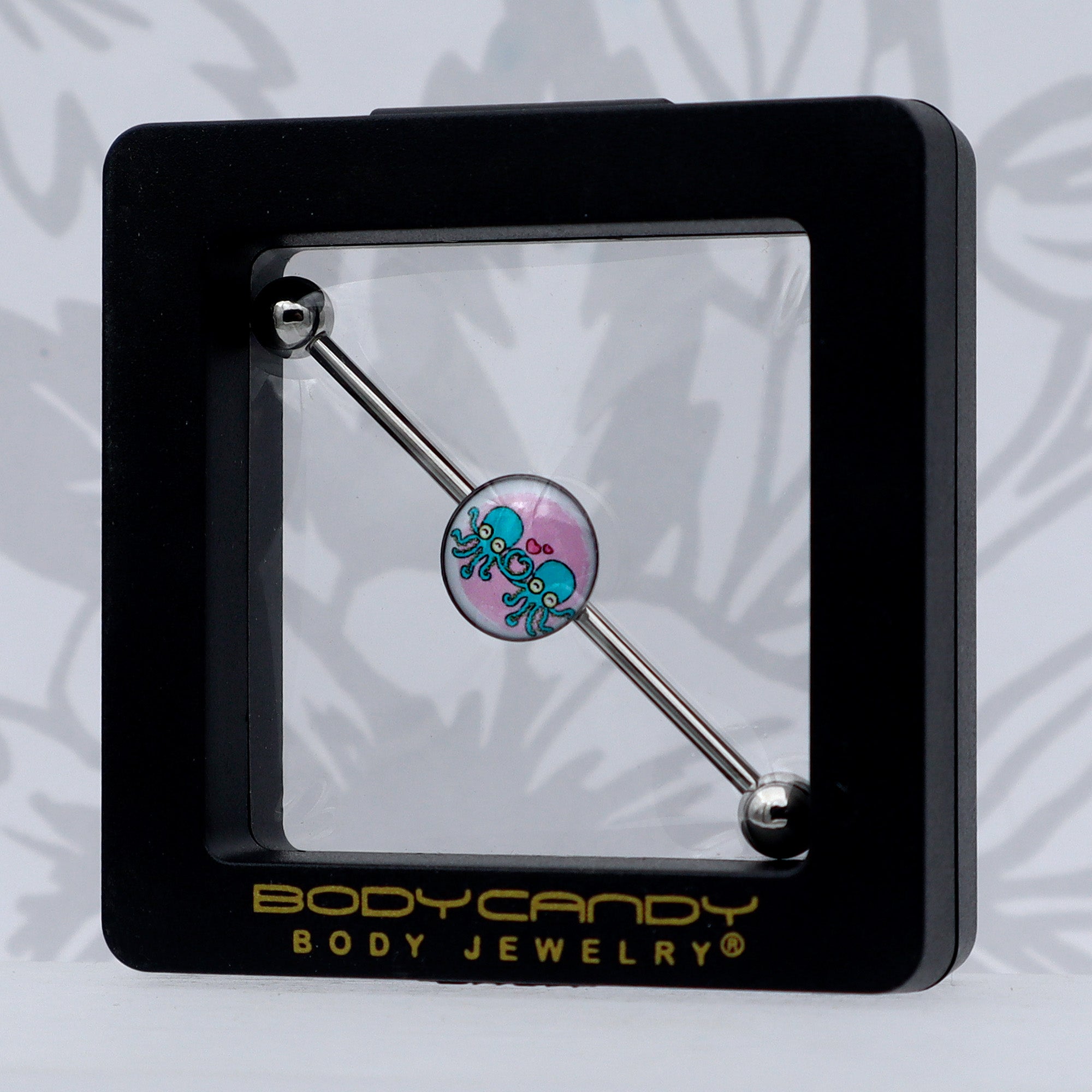 14G Loving Octopus Duo Industrial Barbell 38mm