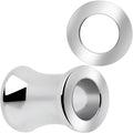 Hand Polished Thick Double Flare Tunnel Plug Set 6mm to 25mm