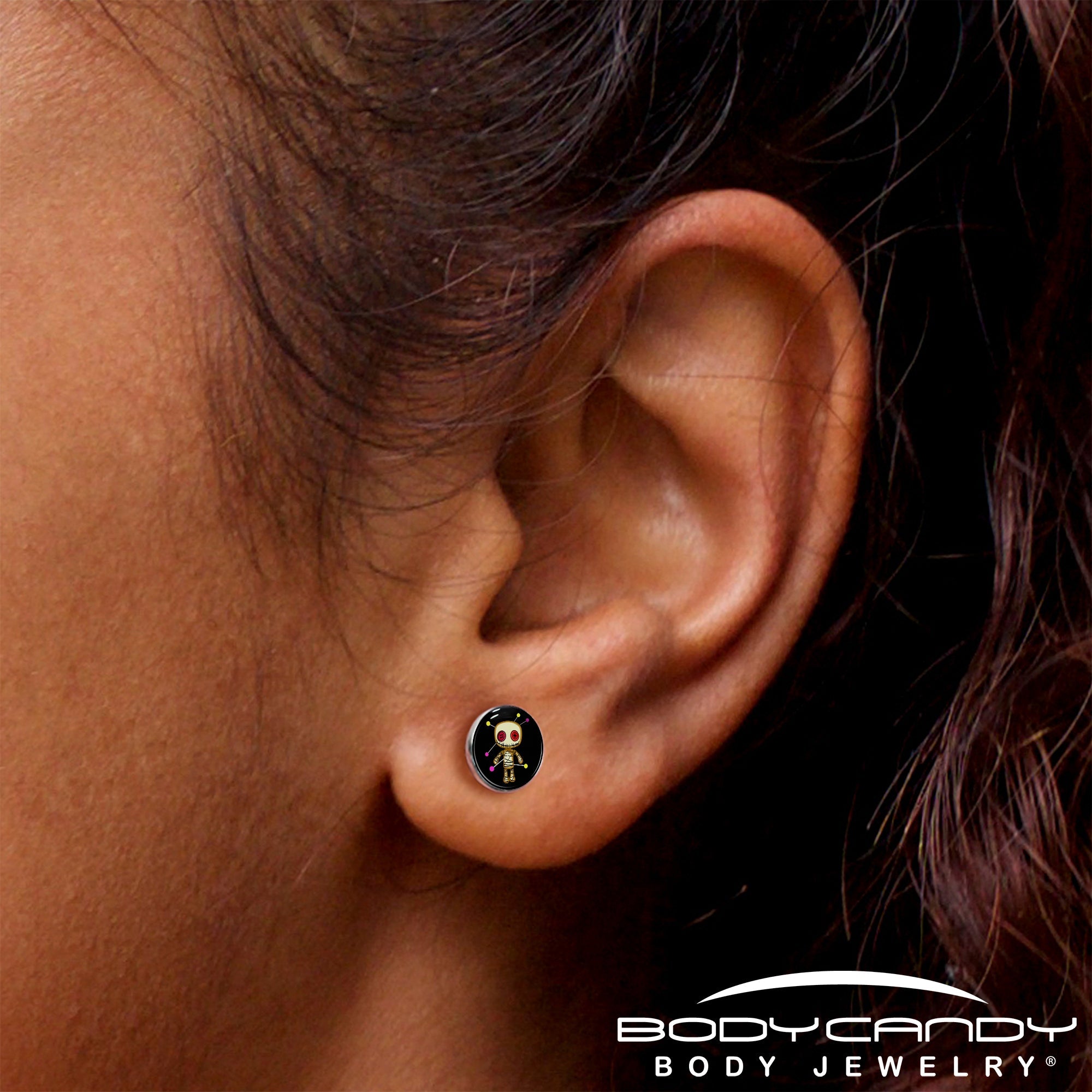 Voodoo Doll Stud Earrings by Onyx O