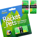 VALUE PACK - A Green Parrot Racket Pet Tennis Dampener and Green Overgrip Tape with a (Pack of 2) Replacement Overgrip Tape (Copy)